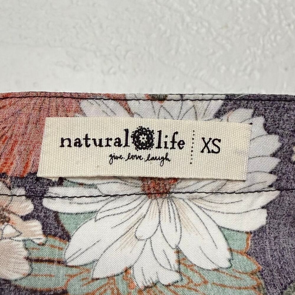 Natural Life Patti Floral Sleeveless Wide Leg Jumpsuit Boho Size XS - Picture 5 of 6